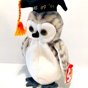 Rare TY Beanie Baby Wiser The Owl ‘99 Excellent Condition With Errors
